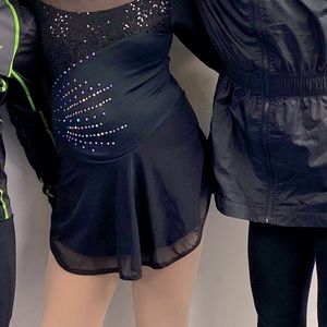 Figure skate dress, handmade custom, fits size 8
